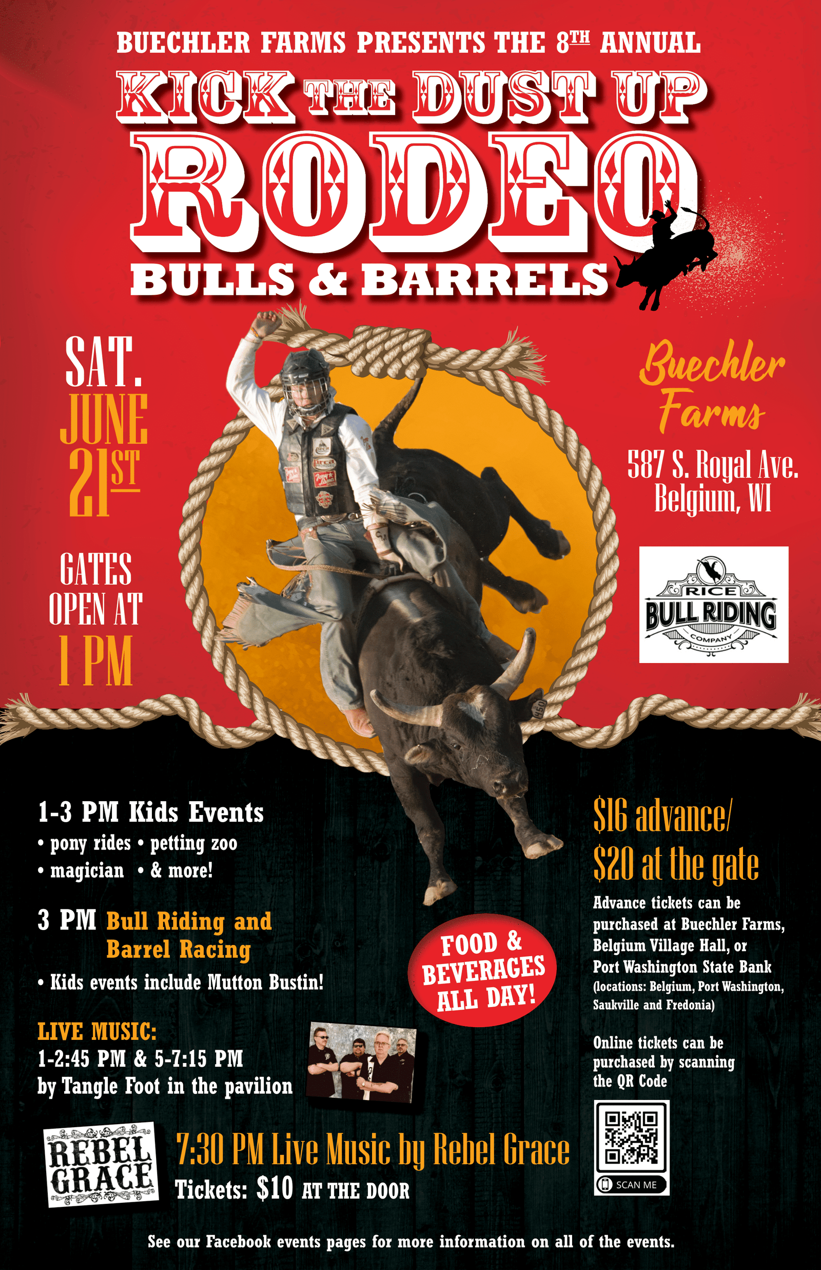 8th Annual Kick Up the Dust Rodeo (Bulls & Barrels)